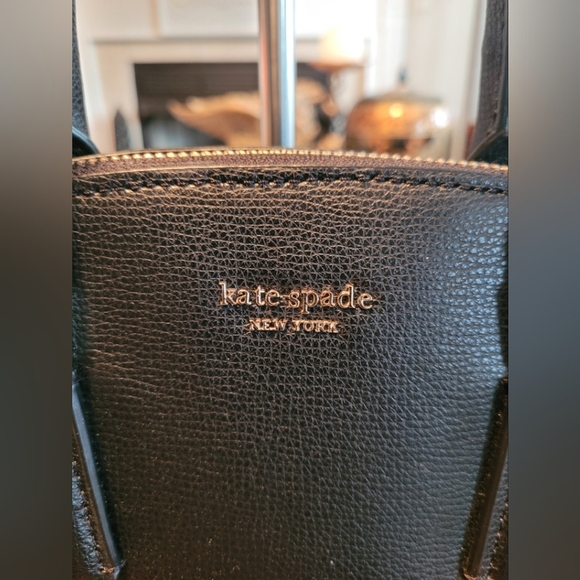 Kate Spade Black Leather Handbag/Crossbody - Picture 7 of 9